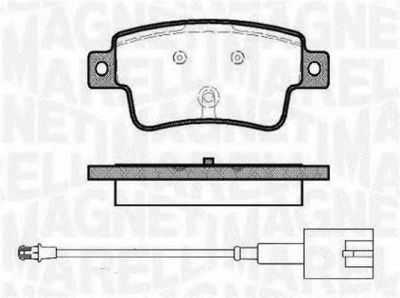 MAGNETI MARELLI 363916060446 -  Комплект тормозных колодок, дисковый тормоз